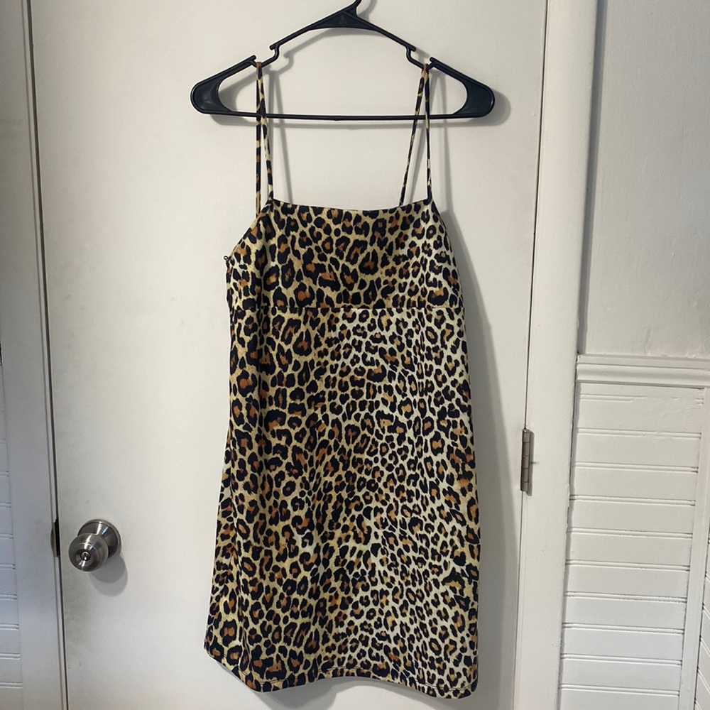 Zara Mini Leopard Dress!